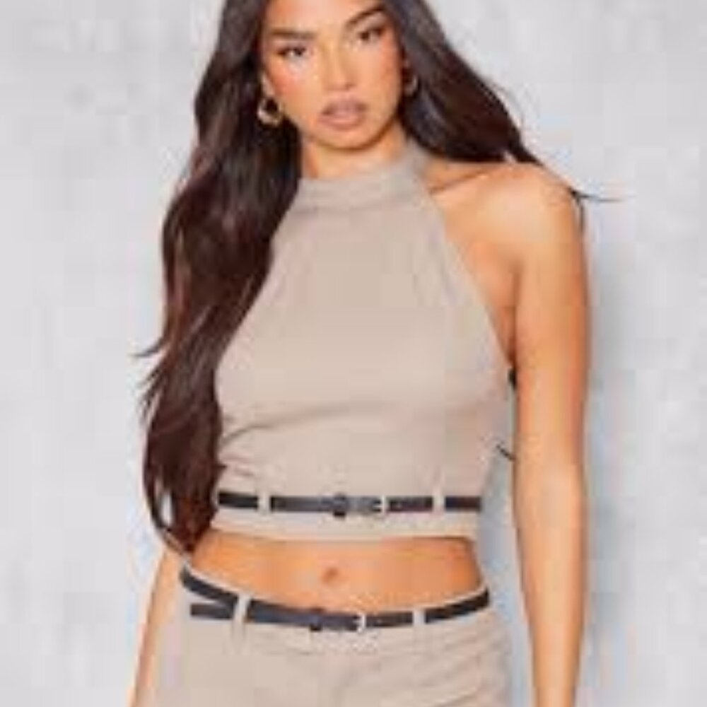 PrettyLittleThing Tailored Belted Top